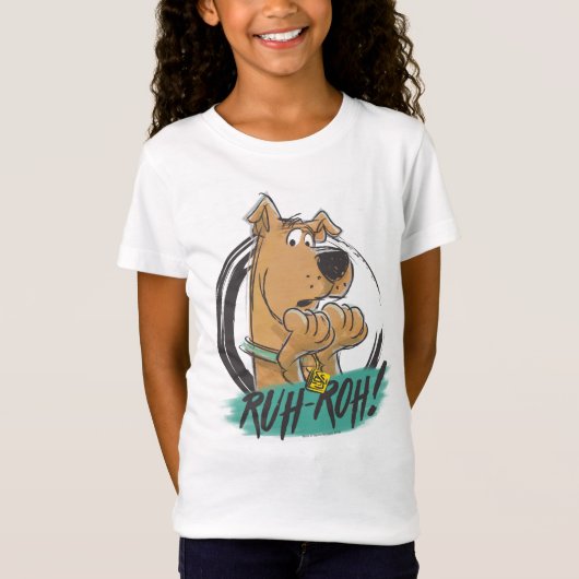 Scooby-Doo "Ruh Roh!" Marker Sketch T-shirt (Voorkant)
