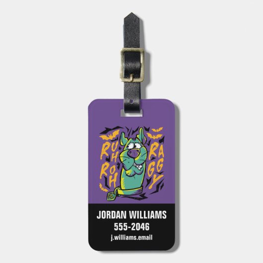 Scooby-Doo | Ruh Roh Raggy Bagagelabel (Voorkant verticaal)