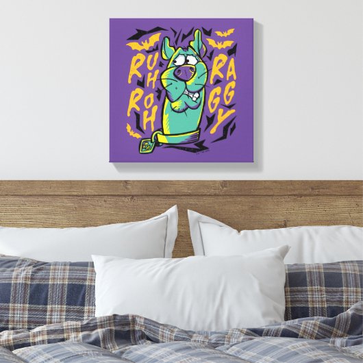 Scooby-Doo | Ruh Roh Raggy Canvas Afdruk (Insitu (Slaapkamer))