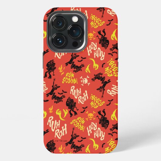 Scooby-Doo | Ruh Roh Run Scoob. Patroon iPhone Hoesje (Achterkant)