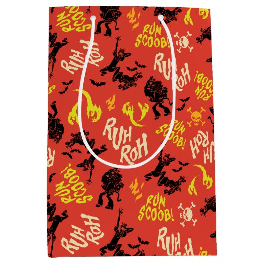 Scooby-Doo | Ruh Roh Run Scoob. Patroon Medium Cadeauzakje (Voorkant)
