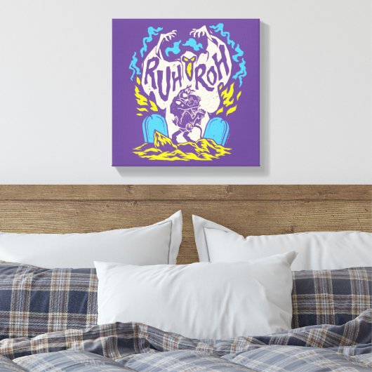 Scooby-Doo | Ruh Roh Scooby & Shaggy Canvas Afdruk (Insitu (Slaapkamer))