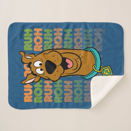 Scooby-Doo Ruh Roh Sherpa Deken (Voorkant (horizontaal))