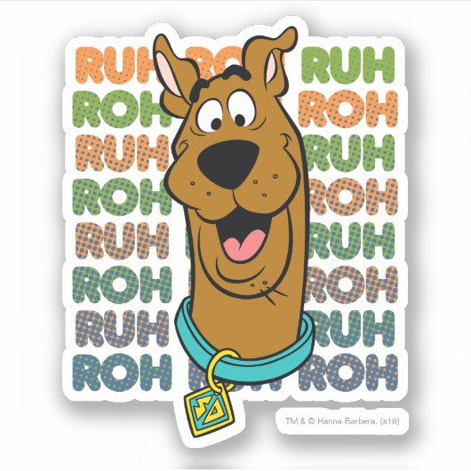 Scooby-Doo Ruh Roh Sticker (Voorkant)