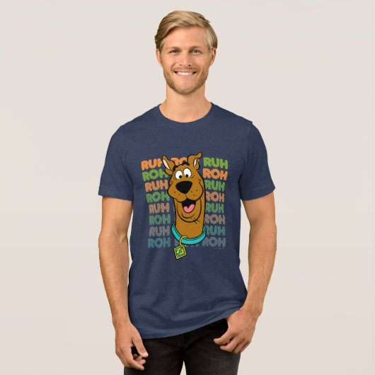 Scooby-Doo Ruh Roh Tri-Blend Shirt (Voorkant volledig)