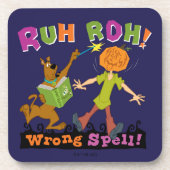 Scooby-Doo | Ruh Roh! Verkeerde spreuk! Bier Onderzetter (Voorkant)