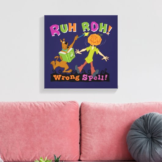 Scooby-Doo | Ruh Roh! Verkeerde spreuk! Canvas Afdruk (Insitu (Woonkamer))