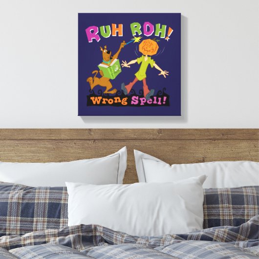 Scooby-Doo | Ruh Roh! Verkeerde spreuk! Canvas Afdruk (Insitu (Slaapkamer))