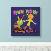Scooby-Doo | Ruh Roh! Verkeerde spreuk! Canvas Afdruk (Insitu (Houten vloer))