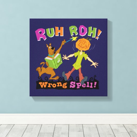Scooby-Doo | Ruh Roh! Verkeerde spreuk! Canvas Afdruk (Insitu (Houten vloer))