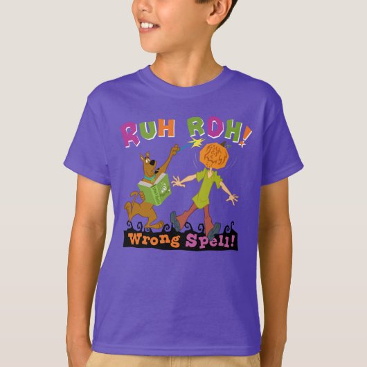 Scooby-Doo | Ruh Roh! Verkeerde spreuk! T-shirt (Voorkant)