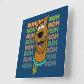 Scooby-Doo Ruh Roh Vierkante Klok (Hoek)