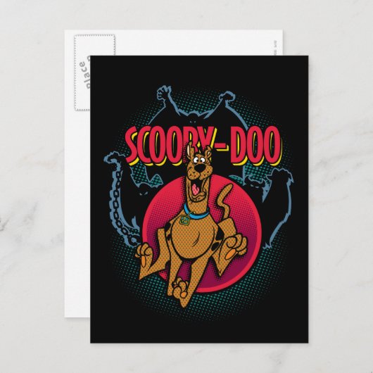 Scooby-Doo Running From Ghosts Graphic Briefkaart (Voorkant / Achterkant)