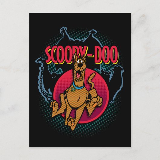 Scooby-Doo Running From Ghosts Graphic Briefkaart (Voorkant)