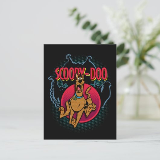 Scooby-Doo Running From Ghosts Graphic Briefkaart (Staand voorkant)