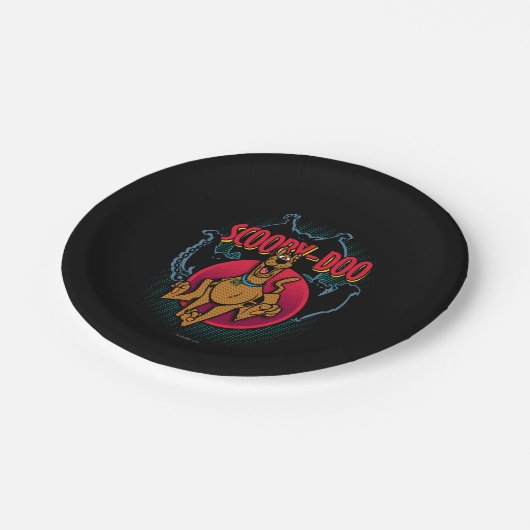 Scooby-Doo Running From Ghosts Graphic Papieren Bordje (Gekanteld)