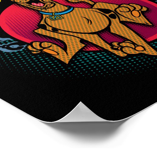 Scooby-Doo Running From Ghosts Graphic Poster (Hoek)