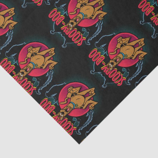 Scooby-Doo Running From Ghosts Graphic Tissuepapier (Detail)