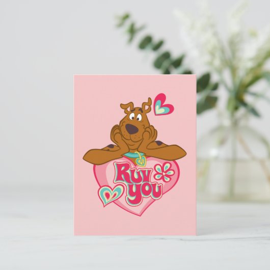 Scooby-Doo - Ruv You Feestdagenkaart (Staand voorkant)