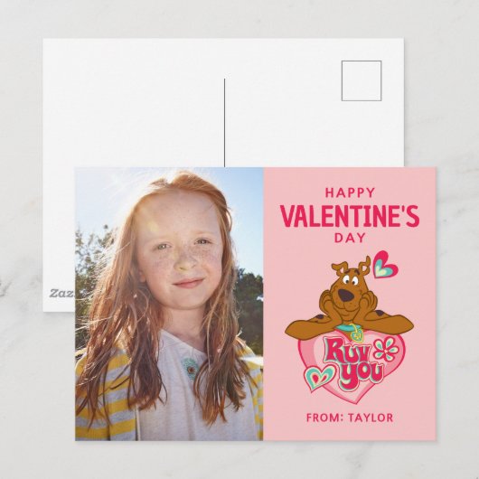 Scooby Doo Ruv You Valentijnsdag Briefkaart (Voorkant / Achterkant)