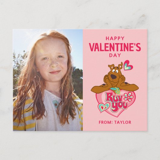Scooby Doo Ruv You Valentijnsdag Briefkaart (Voorkant)