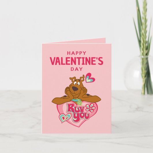 Scooby Doo Ruv You Valentijnsdag Notitiekaartje (Voorkant)