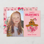 Scooby Doo Ruv You Valentijnsdag Notitiekaartje (Voorkant / Achterkant)
