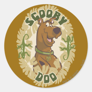 Scooby-Doo Safari Graphic Ronde Sticker
