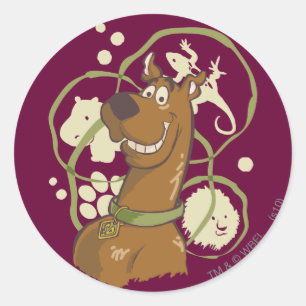Scooby-Doo Safari Icons Ronde Sticker