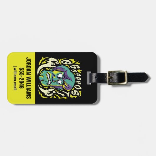 Scooby-Doo | Scared Shaggy Bagagelabel (Voorkant horizontaal)