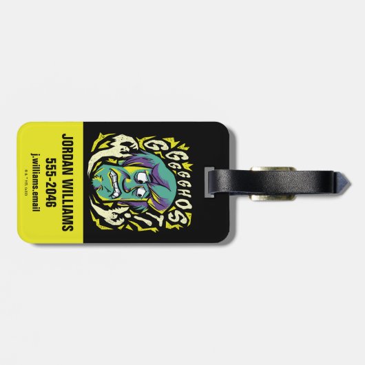 Scooby-Doo | Scared Shaggy Bagagelabel (Achterkant horizontaal)