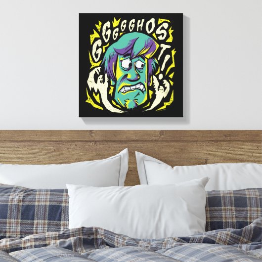 Scooby-Doo | Scared Shaggy Canvas Afdruk (Insitu (Slaapkamer))