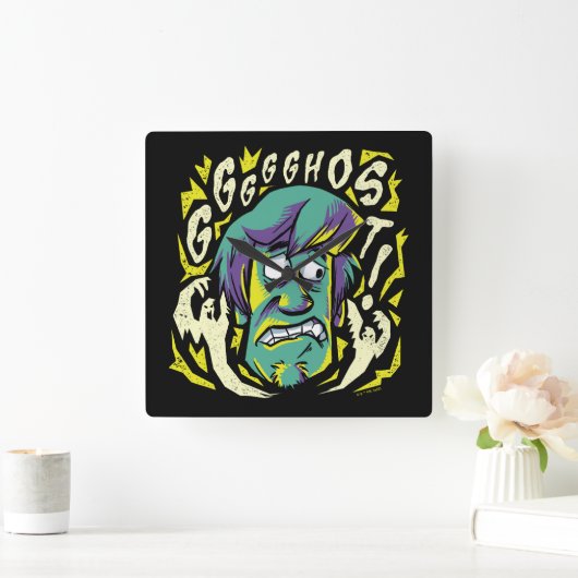 Scooby-Doo | Scared Shaggy Vierkante Klok (Huis)