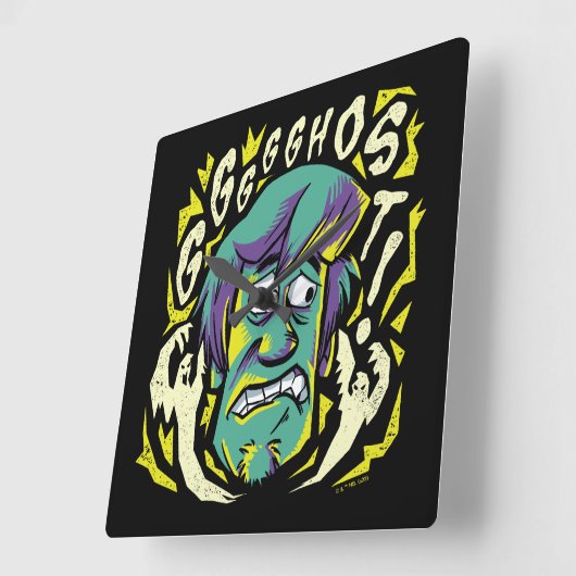 Scooby-Doo | Scared Shaggy Vierkante Klok (Hoek)