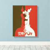 Scooby-Doo "Scary Fun" Canvas Afdruk (Insitu (Houten vloer))