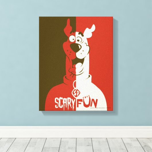 Scooby-Doo "Scary Fun" Canvas Afdruk (Insitu (Houten vloer))