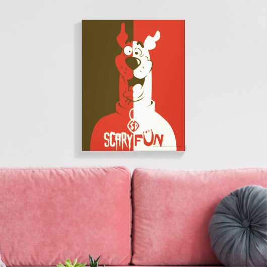 Scooby-Doo "Scary Fun" Canvas Afdruk (Insitu (Woonkamer))