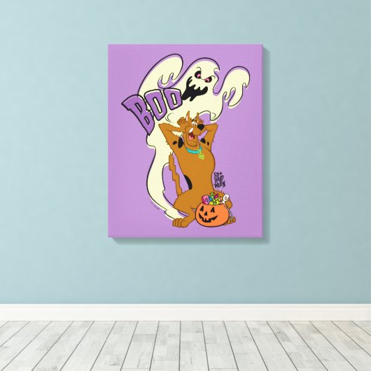 Scooby-Doo | Scooby-Doo Boo Canvas Afdruk (Insitu (Houten vloer))