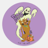 Scooby-Doo | Scooby-Doo Boo Ronde Sticker (Voorkant)