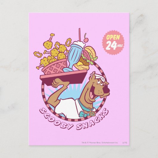 Scooby-Doo "Scooby Snacks" Briefkaart (Voorkant)