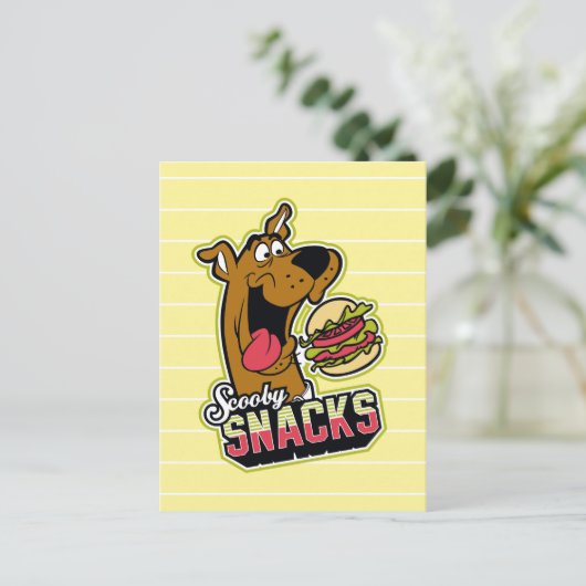 Scooby-Doo "Scooby Snacks" Logo Briefkaart (Staand voorkant)
