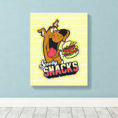 Scooby-doo "Scooby Snacks"-Logo Canvas Afdruk (Insitu (Houten vloer))