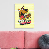 Scooby-doo "Scooby Snacks"-Logo Canvas Afdruk (Insitu (Woonkamer))