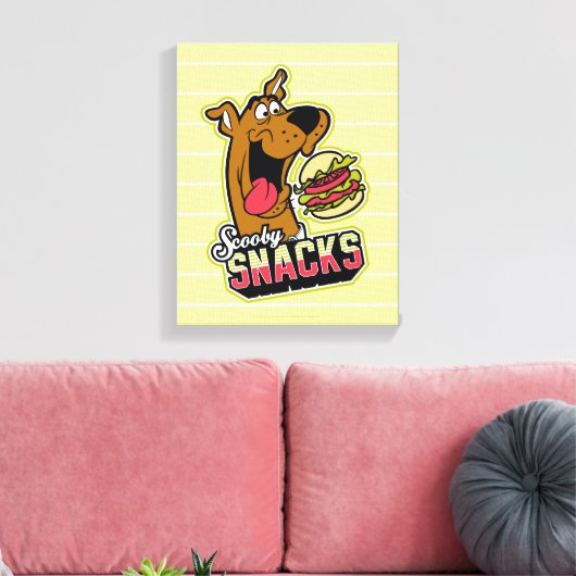 Scooby-doo "Scooby Snacks"-Logo Canvas Afdruk (Insitu (Woonkamer))