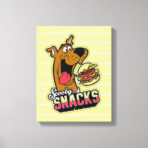 Scooby-doo "Scooby Snacks"-Logo Canvas Afdruk