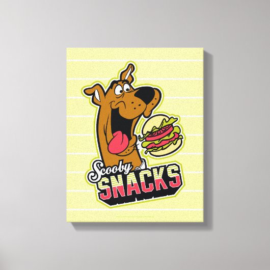Scooby-doo "Scooby Snacks"-Logo Canvas Afdruk (Voorkant)