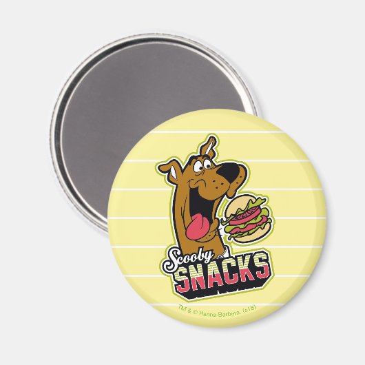 Scooby-Doo "Scooby Snacks" Logo Magneet (Voorkant / Achterkant)