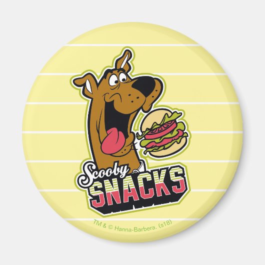Scooby-Doo "Scooby Snacks" Logo Magneet (Voorkant)