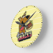 Scooby-Doo "Scooby Snacks" Logo Ronde Klok (Hoek)
