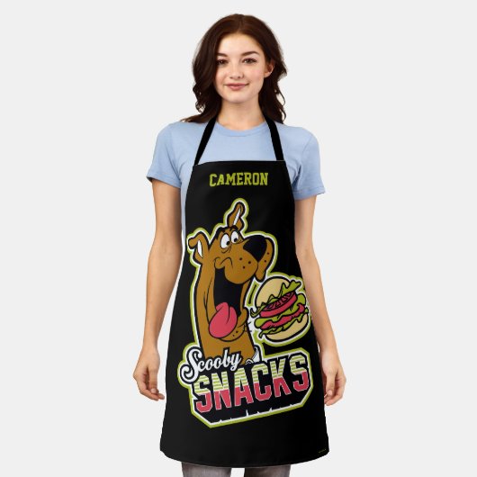 Scooby-Doo "Scooby Snacks" Logo Schort (Gedragen)